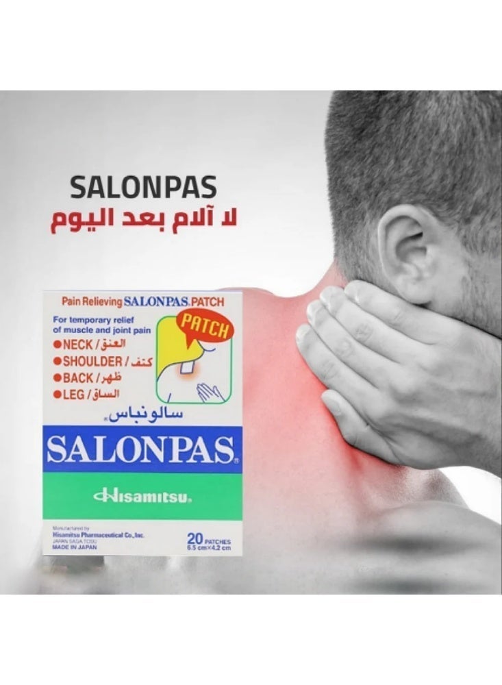 Salonpas Pain Relief Patches 20 pieces - Image 3