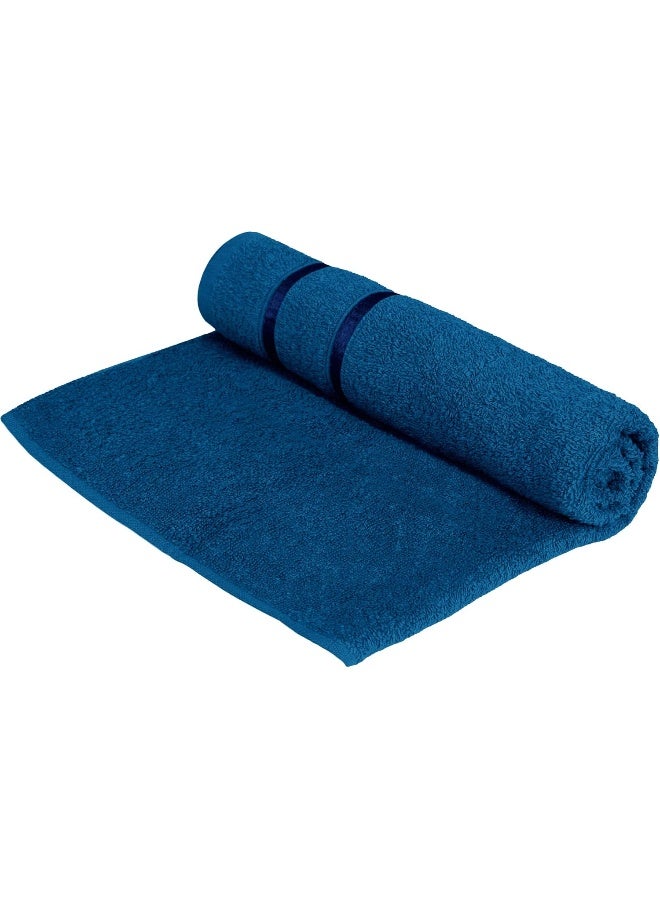 Story@Home 100% Terry Cotton, Highly Absorbent and Quick-Drying, Hotel & Spa Quality Super Soft Bath Towel, 450 GSM (70 x 140 cm, Navy Blue) - Image 2