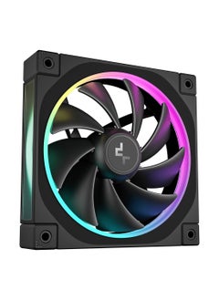 DEEPCOOL FL12 120mm Case Fans, 2150 RPM Fan Speed, 55 CFM Fan Airflow, Fluid Dynamic Bearing Type, 4-Pin PWM Fan Connector, Addressable RGB LED, Single Pack, R-FL12-BKAPN1-G  - Image 4