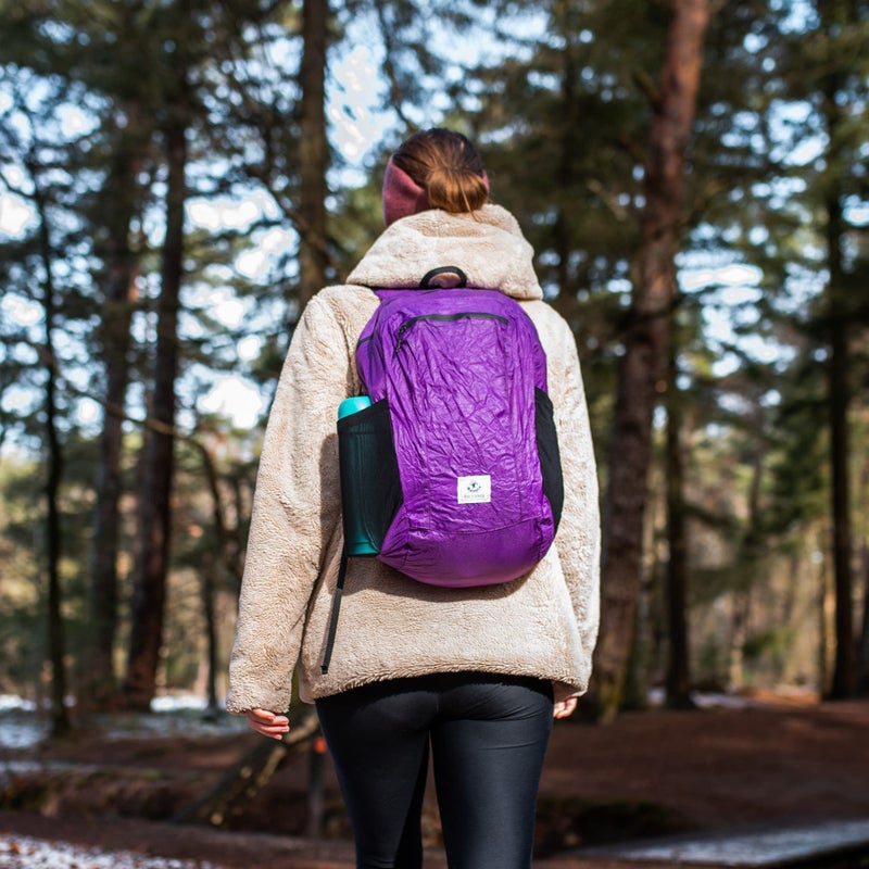 4Monster Hiking Daypack,Water Resistant Lightweight Packable Backpack for Travel Camping Outdoor (Purple, 16L) - Image 4