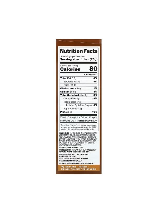 QUEST NUTRITION Protein Bar Minis Chocolate Chip Cookie Dough 14 Bars 0.81 oz 23 g Each  - Image 2