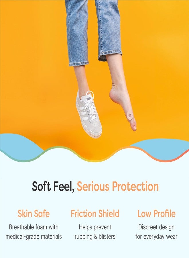 ZenToes Callus Cushions | Water-Resistant Self-Stick Adhesive Corn Pads | Foot, Heel, & Toe Discomfort Relief | Soft Foam for Friction Protection | Ideal for Active Lifestyles | 48-Pack - Image 4