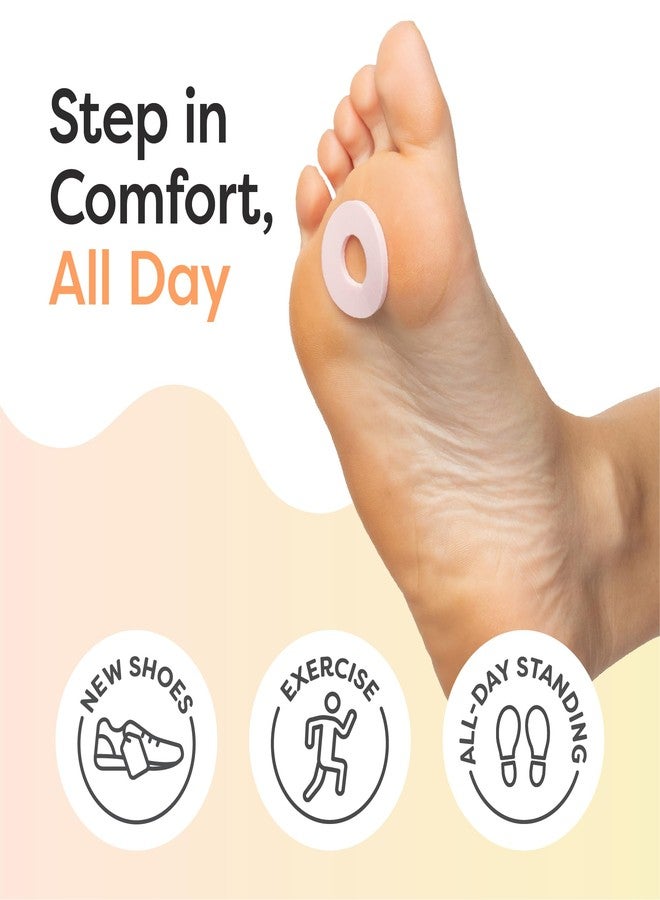 ZenToes Callus Cushions | Water-Resistant Self-Stick Adhesive Corn Pads | Foot, Heel, & Toe Discomfort Relief | Soft Foam for Friction Protection | Ideal for Active Lifestyles | 48-Pack - Image 2