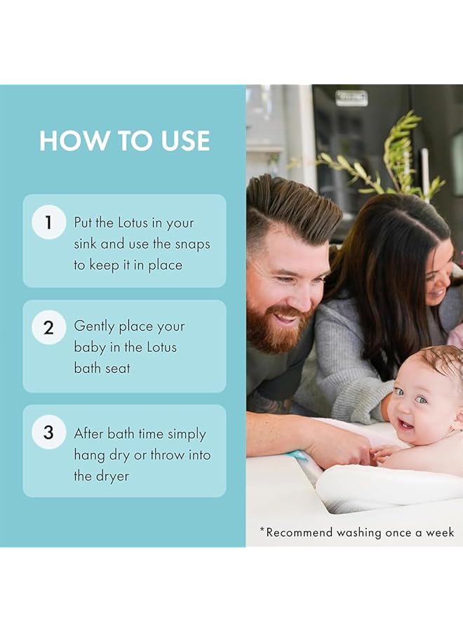 Baby Bath Pad Comfort Flower Bathtub Mat Baby Tubs For Newborn Infants Toddler Baby Sink Bathtub - Image 5