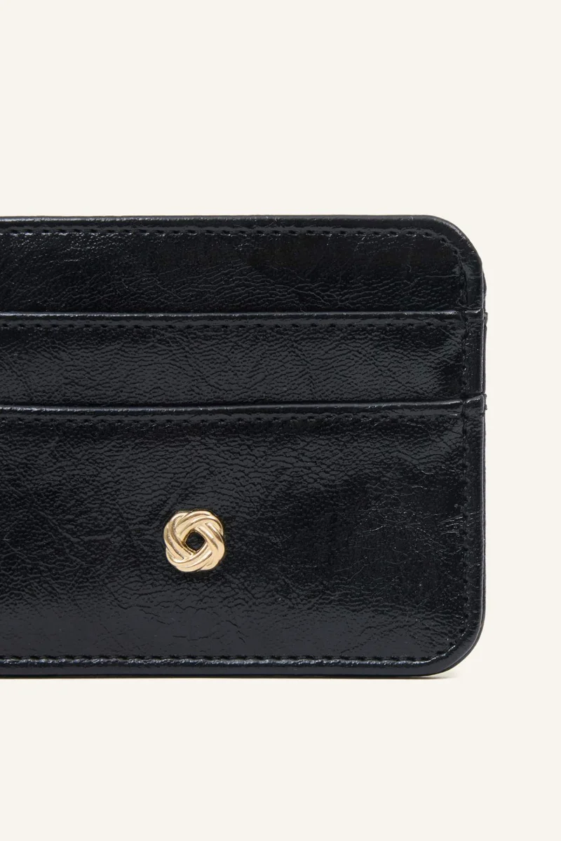 ديفاكتو Woman Faux Leather Business Card Wallet
