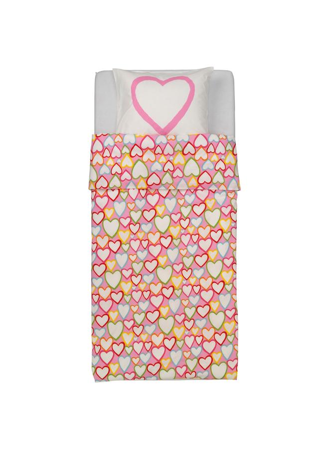 Zaboon Duvet cover and pillowcase, multicolour, 150x200/50x80 cm - Image 4