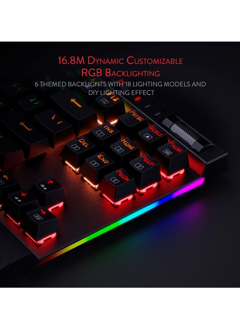 ريدراجون - لوحة مفاتيح الألعاب الميكانيكية Redragon K587 Magic-Wand RGB - Image 1
