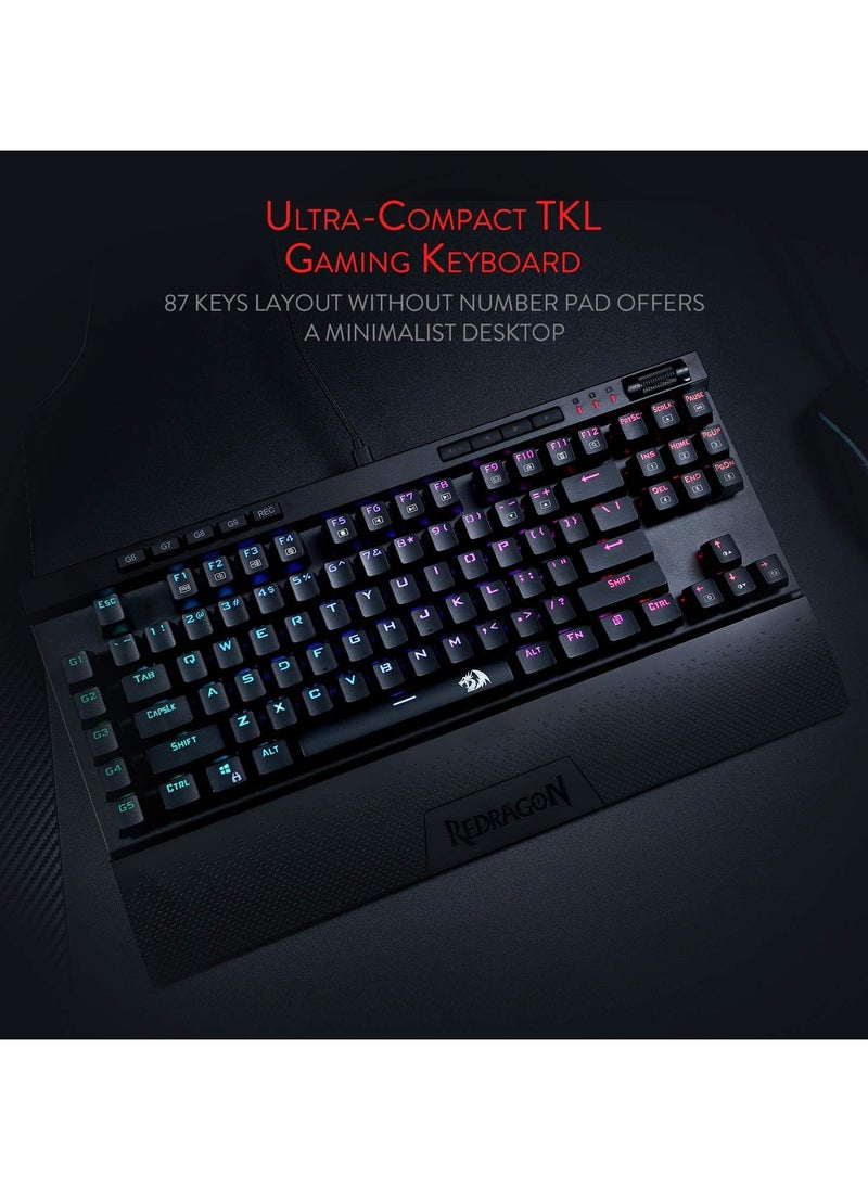ريدراجون - لوحة مفاتيح الألعاب الميكانيكية Redragon K587 Magic-Wand RGB - Image 1