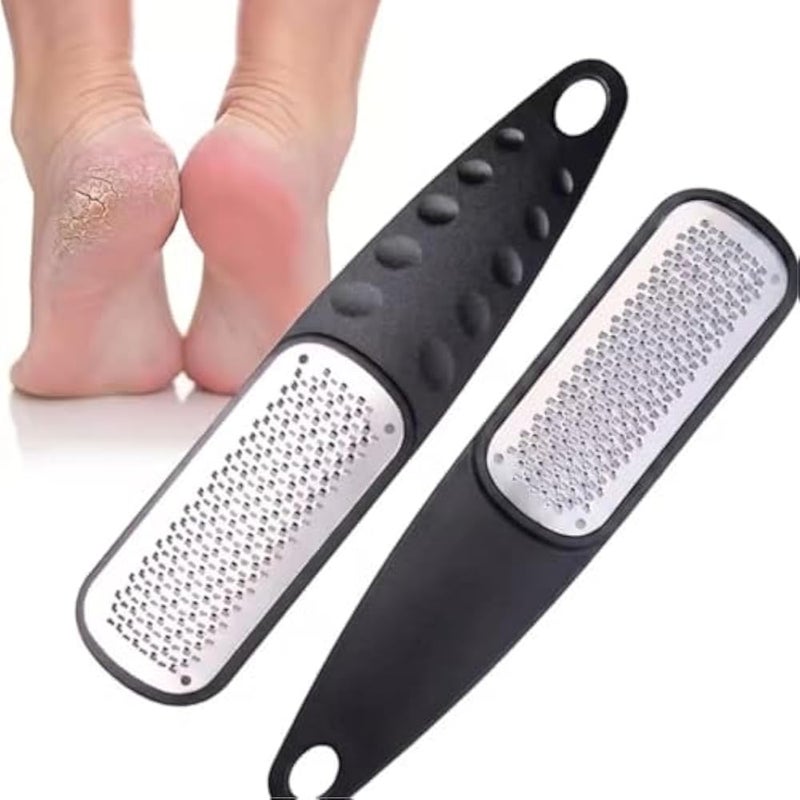 1pc Scraper Stainless Spatula Squeegee Scraping Tool Metal Spatula Remover Remover Exfoliating Scrub Exfoliator for feet Dead Skin Remover Pedicure File Foot-MULTICOLOR - Image 1