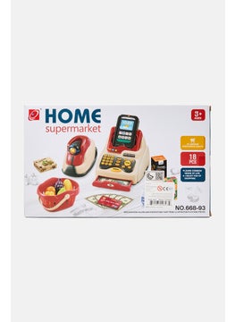 Toy Chef Home Supermarket Cashier Toys, Red Combo  - Image 1