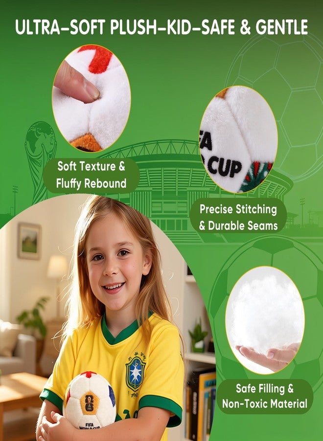 MESUCA FIFA World Cup 2026 Official Edition Mini Soccer Ball Plush Keychain Pillow, 4.72" Soccer Plush Toy Backpack Charm, Kids Gift, World Cup 2026 Merchandise - Image 4