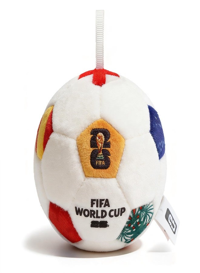 MESUCA FIFA World Cup 2026 Official Edition Mini Soccer Ball Plush Keychain Pillow, 4.72" Soccer Plush Toy Backpack Charm, Kids Gift, World Cup 2026 Merchandise - Image 1