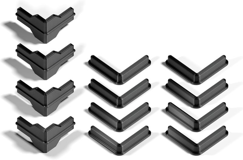 Chia Plastic Post Insert Full Set for Costco, Sam’s Club, Whalen, Gorilla Rack 5-Shelf Heavy Duty Steel Shelving Unit, Connectors, Feet, and Post Caps, 12 Pieces - Image 1