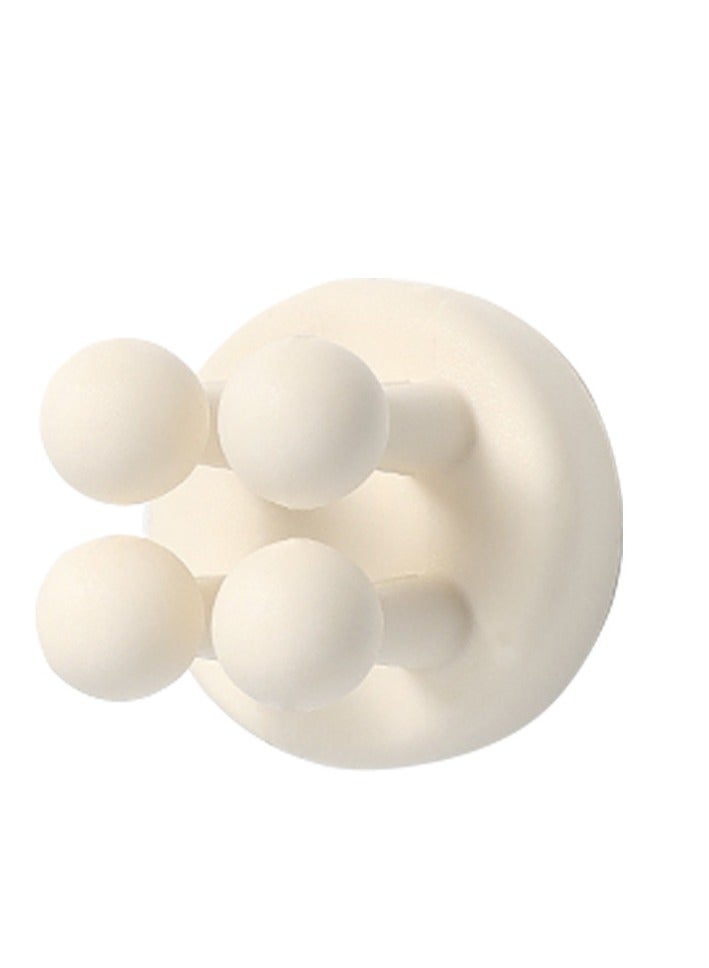 6-Piece Silicone Toothbrush Holder Set - For Hanging Keys, Practical Plug Holder for Bathroom Kitchen Living Room Office - Image 1