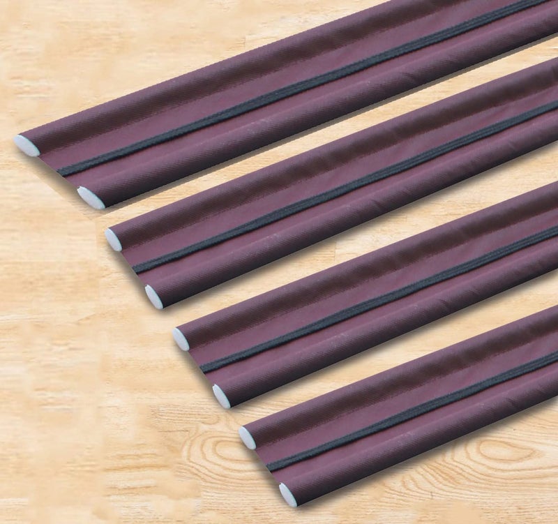 GLUN® Door Bottom Sealing Guard for Home, Office, Hotel Reduce Noise, Insects, Wind Dust Weather from Outside Brown in Color Pack of 4 - Image 1