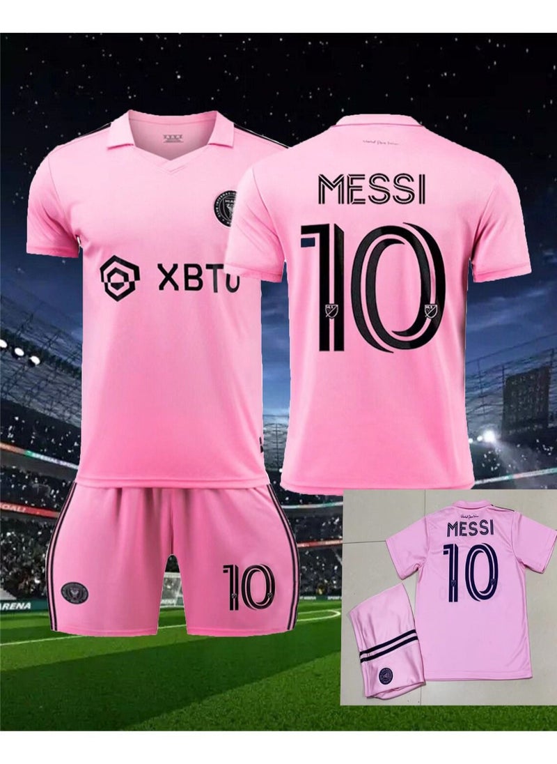 Miami 23-24 Miami Away Shirt, #10 Messi International Major League Soccer Jersey, Jersey and Shorts Set  - Image 1