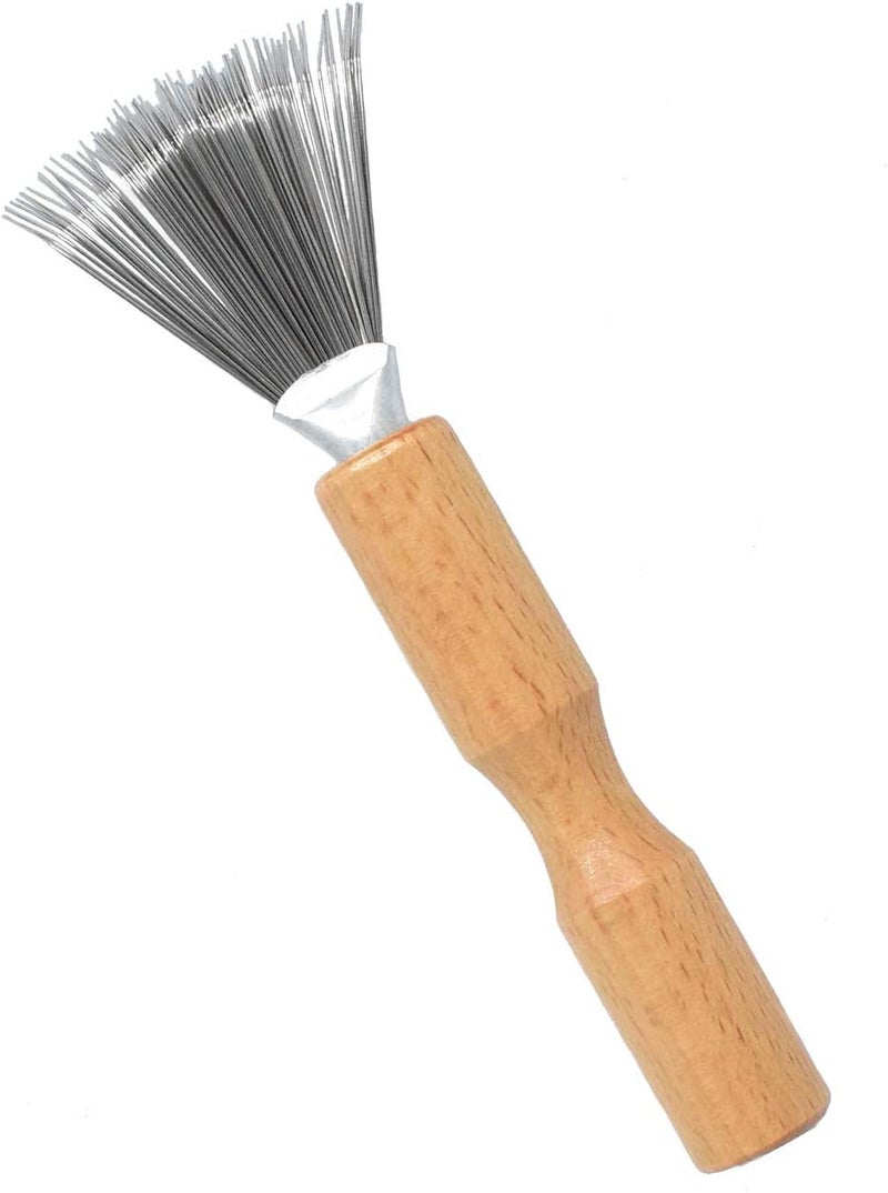 catin Hair Brush Cleaner with Metal Wire Rake for Hair Dust Lint Removal - Image 1