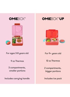 Omielife OmieBox Up Bento Box with Insulated Thermos & Ice Pack, Cherry Pink  - Image 5