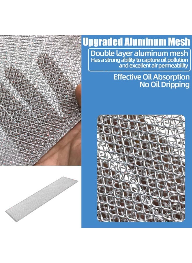 2 PACK Cooker Hood Filter Hood Filter Replacement Metal Grease Filter Universal Mesh Hood Extractor, Double-layer Aluminum, Vent Filter Fit for Many Leading Brand of Cooker Hood  - Image 2