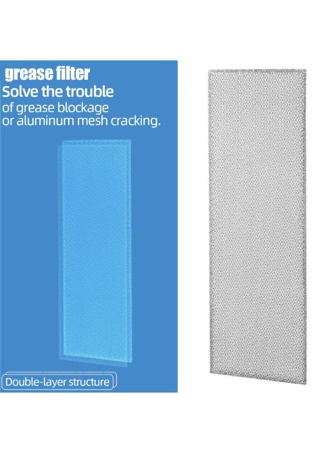 2 PACK Cooker Hood Filter Hood Filter Replacement Metal Grease Filter Universal Mesh Hood Extractor, Double-layer Aluminum, Vent Filter Fit for Many Leading Brand of Cooker Hood  - Image 3