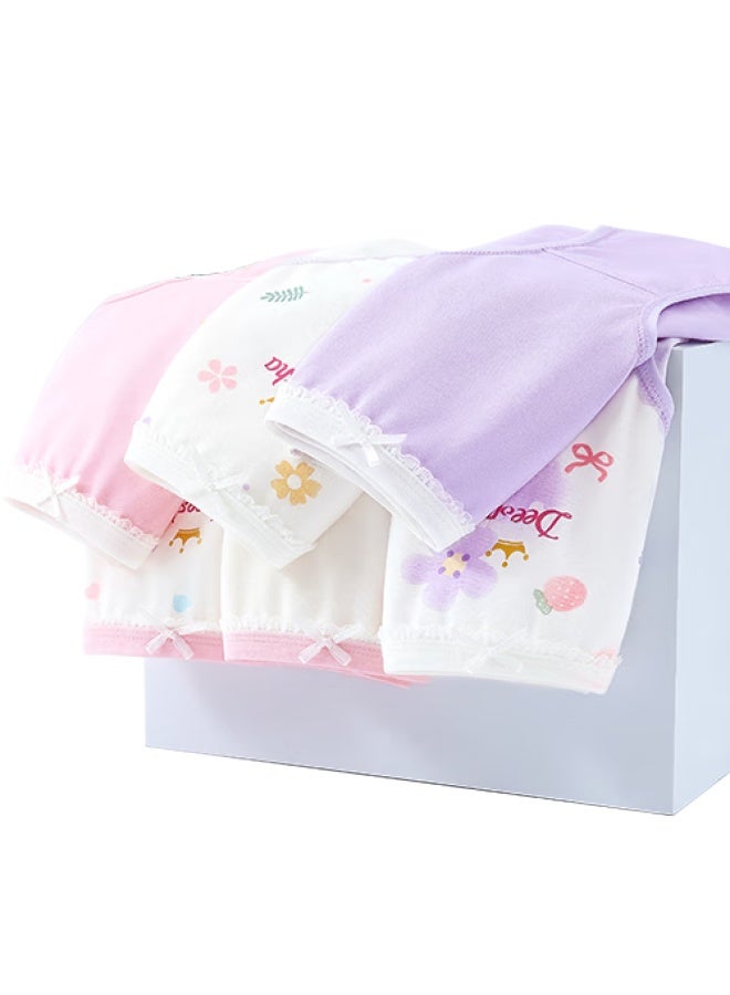 Deesha Kids Girls Cotton Antibacterial Extended Crotch Underwear Shorts 6-pack