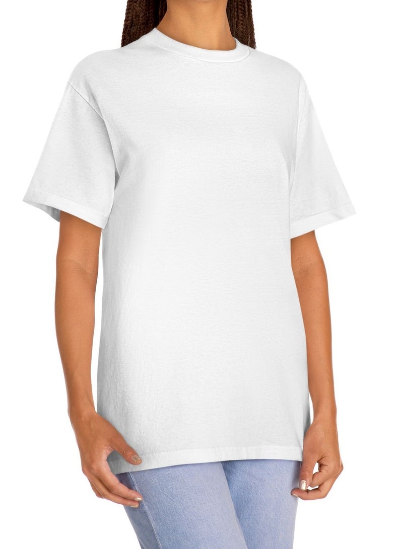 MISHAREN Pure Heavy Cotton T-Shirt for Women and Men Classic Tee  - Image 1