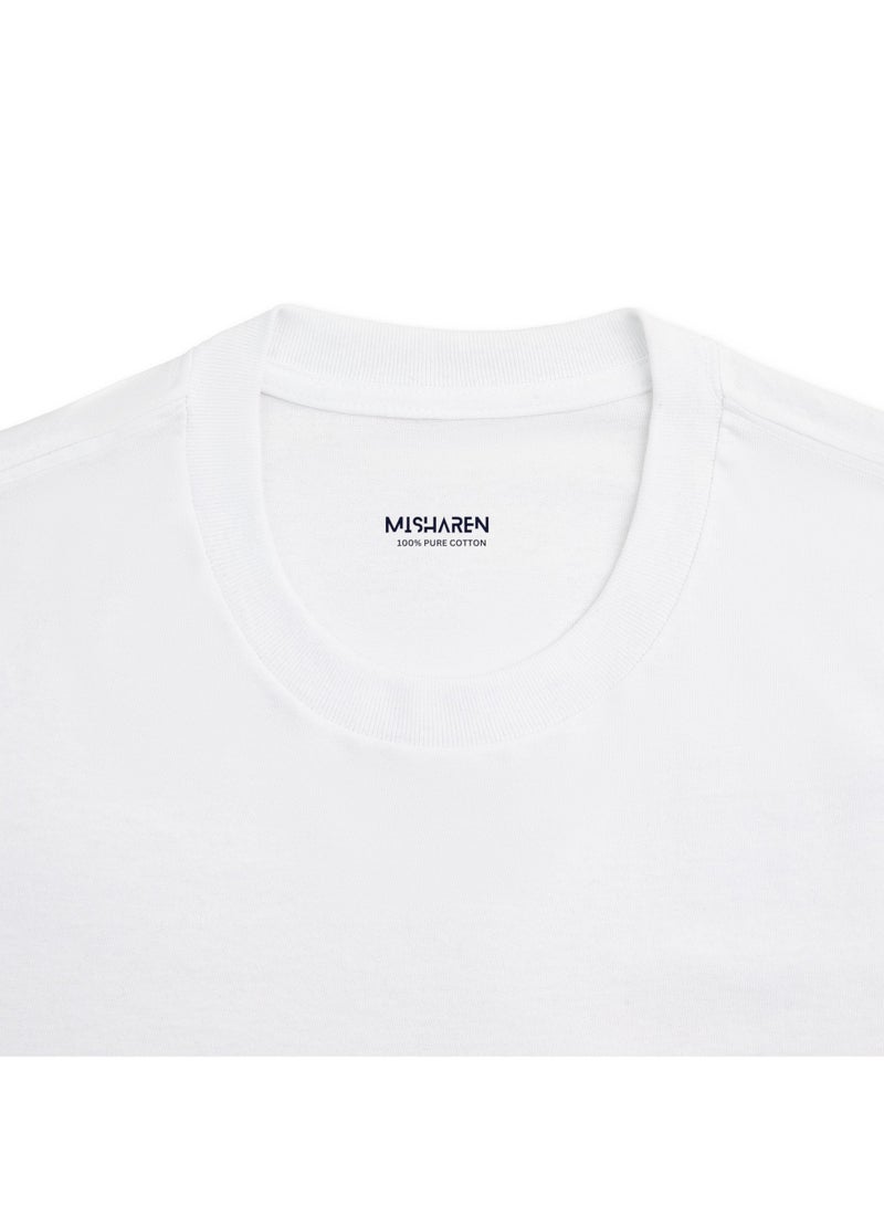 MISHAREN Pure Heavy Cotton T-Shirt for Women and Men Classic Tee  - Image 3