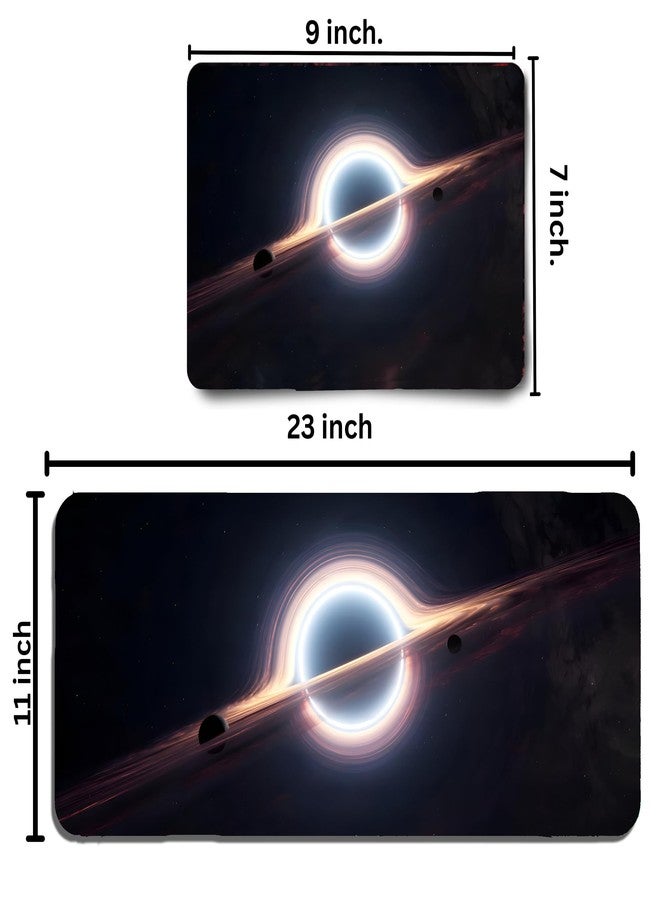 لوحة ماوس الألعاب SHANIME NAVAR Blackhole Combo XL الموسعة | لوحة مكتب كبيرة جدًا 60×30 سم لأجهزة الكمبيوتر المحمولة والمكتبية | قاعدة مطاطية مانعة للانزلاق، مقاومة للماء، سطح متين وناعم | مناسبة للمكتب والألعاب والدراسة، بتصميم أنيق - Image 2