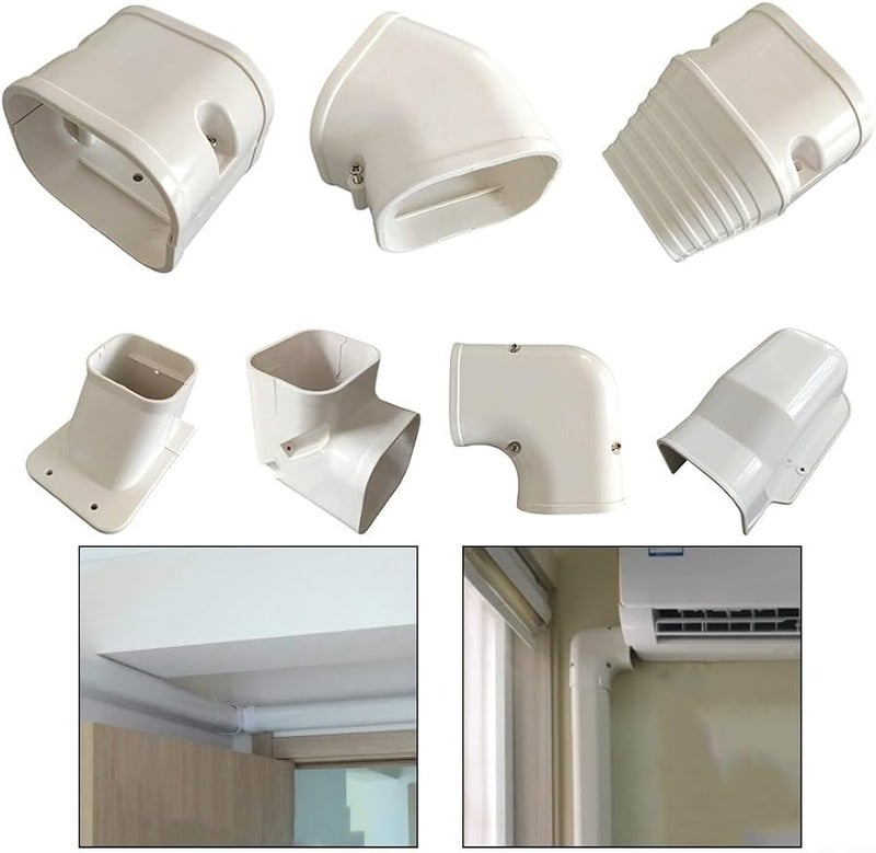 غطاء خط PVC لتقسيم وتكييف مركزي يقترن اللون لتعزيز الجماليات - Image 5