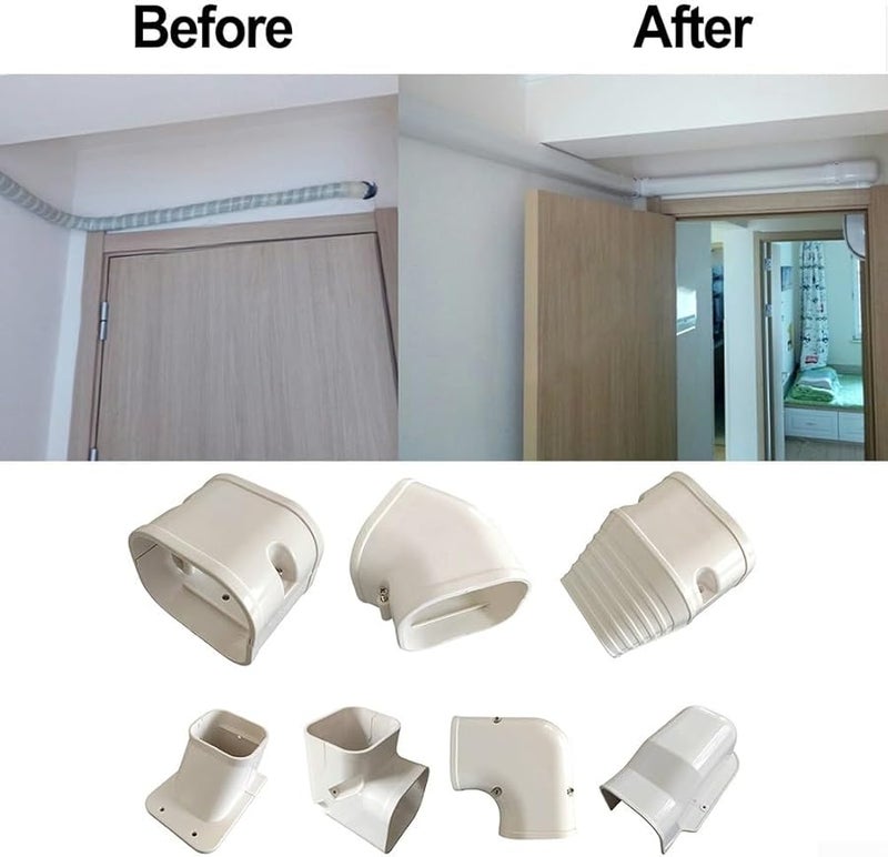 غطاء خط PVC لتقسيم وتكييف مركزي يقترن اللون لتعزيز الجماليات - Image 4