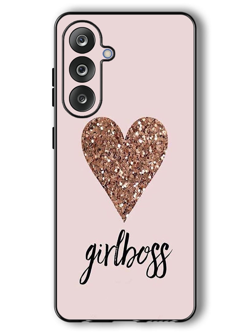 Theodor Case Compatible with Samsung Galaxy F36/ M36 6.7 Inch Protection Shockproof Bumper Cover Girls Boss & Heart - Image 1