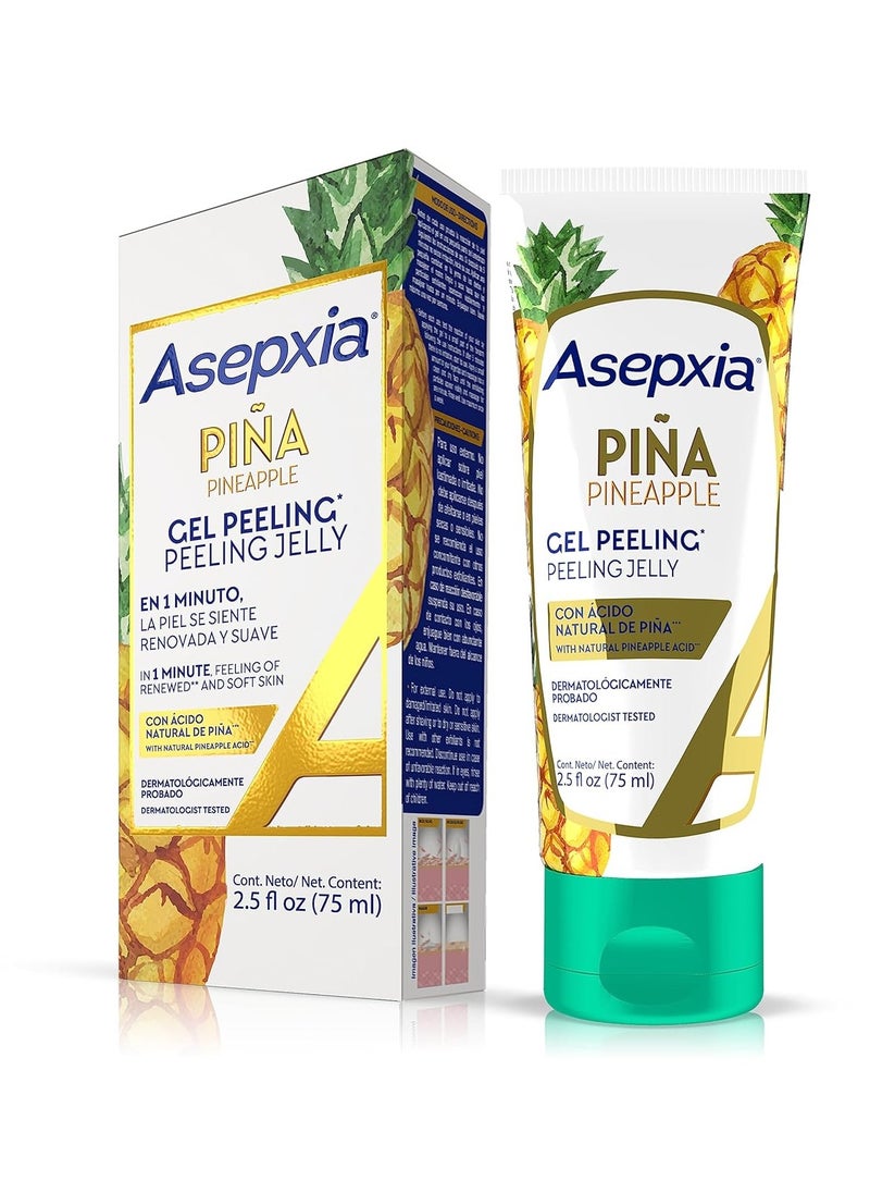 Asepxia Face Peel, Facial Exfoliator Peeling Jelly with Natural Pineapple Enzyme, Non-Abrasive Gentle, Hydrating, Cleansing & Exfoliating Gel-Based Skin Care, 2.5 ounce - pzsku/Z090876CE126173E9E299Z/45/1741000346/964374bb-a34f-4b38-9516-cc1be27d00dd