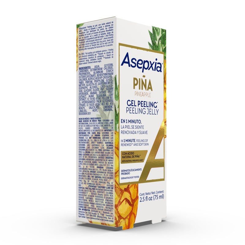 Asepxia Face Peel, Facial Exfoliator Peeling Jelly with Natural Pineapple Enzyme, Non-Abrasive Gentle, Hydrating, Cleansing & Exfoliating Gel-Based Skin Care, 2.5 ounce - Image 4