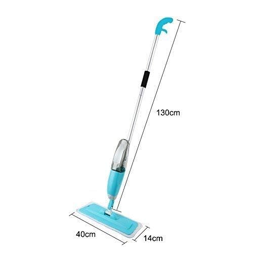 XIBO Flat Spray Mop 2 in 1 Liquid Dispenser and Movable Handle High Absorbent Microfiber for Wet and Dry Surface Marble Flooring Tiles Cleaning - Image 3