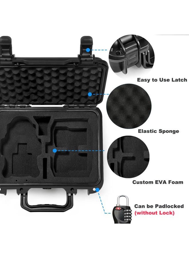 Lekufee Small Waterproof Hard Case for DJI Mini 3 Pro/3 Drone Accessories (Case Only, Not for DJI RC) - Image 3