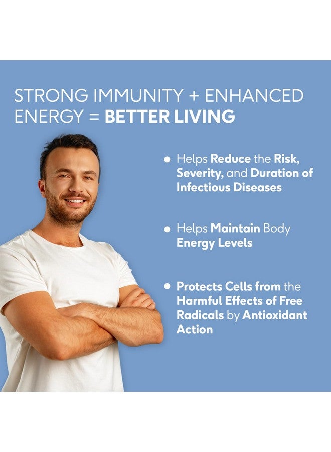 HEALTHKART مكملات الزنك من Hk Vitals مع فيتامين C وفيتامين D3 ومجموعة الفيتامينات والمعادن لتعزيز المناعة للبالغين 60 قرص زنك - Image 3