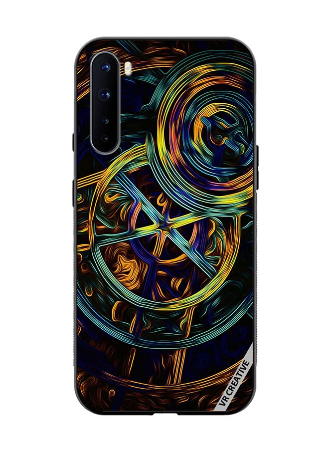VR CREATIVE Protective Case Cover For OnePlus Nord Abstract Design Multicolour - Image 1
