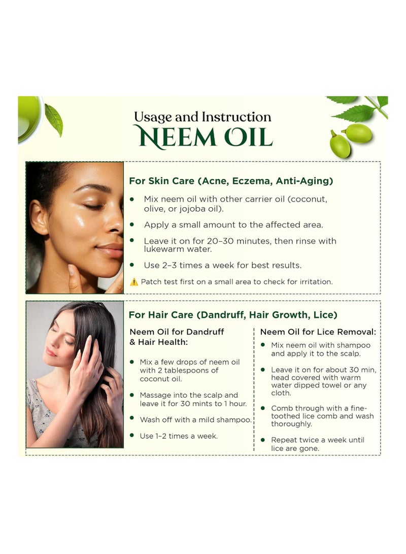 Rey Naturals ReyNaturals Cold Pressed Neem Oil 200 ml - Image 4