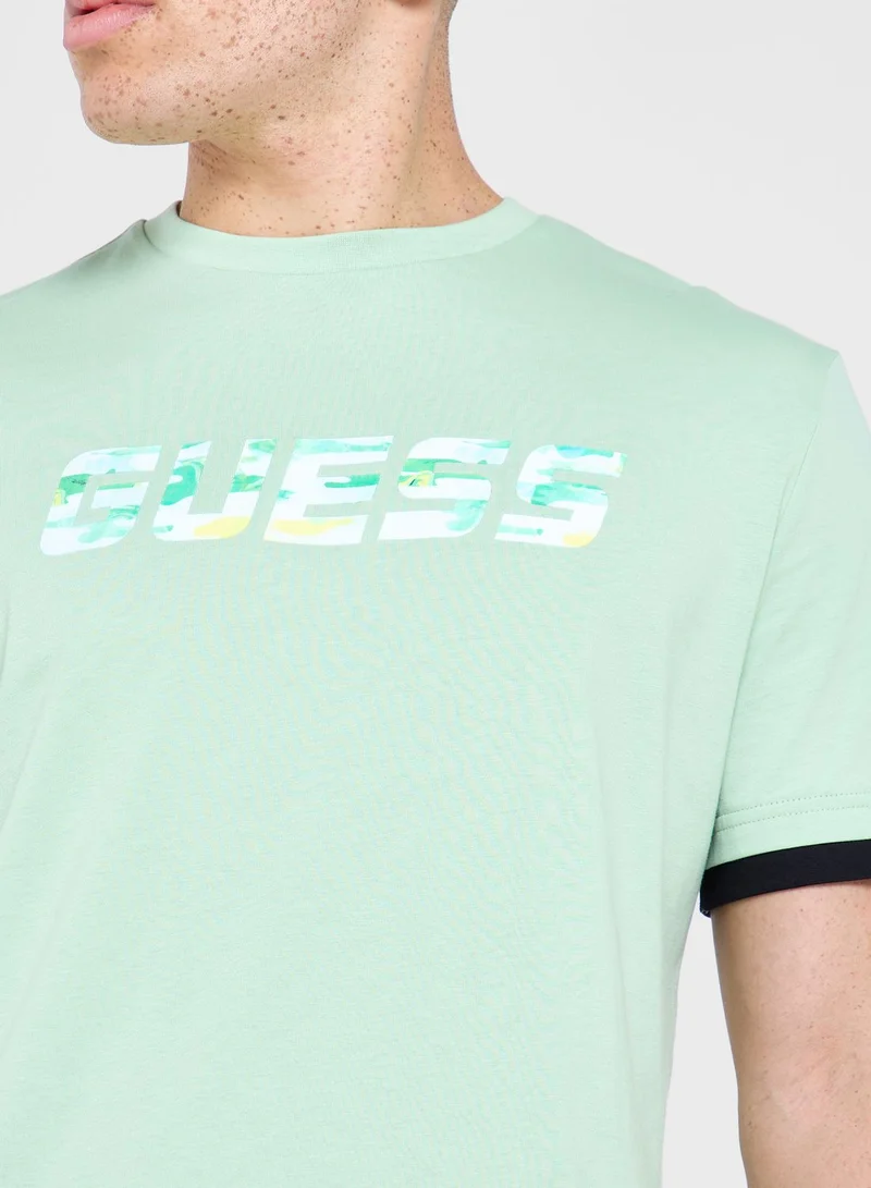 GUESS Casual Crew Neck T-Shirt