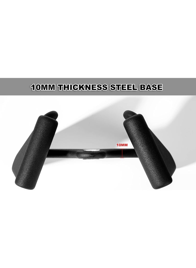 DNC LAT Pull Down Bar Handle Attachment for Cable Machine Tricep Press Down Bar, Home Gym Fitness Rowing T-Bar V-Bar Pulley Attachment for Strength Training – Solid Steel with Rubber Grip, Heavy Duty Gym Equipment Accessory - Image 4