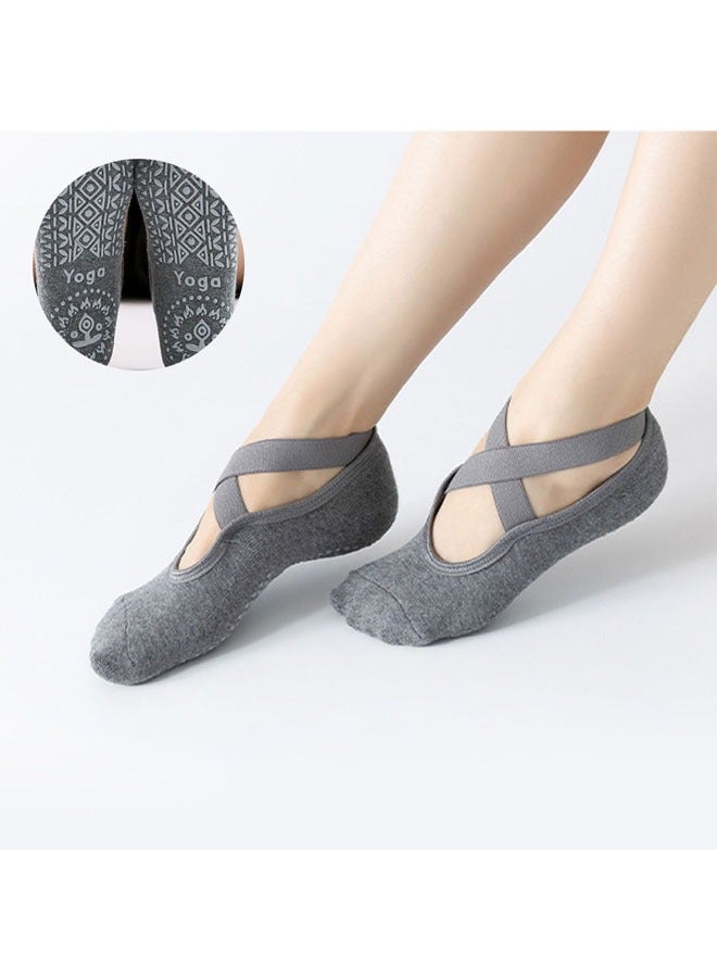 KUAZIVI Non Slip Socks Anti-Skid Breathable Fitness Yoga Socks - Image 4