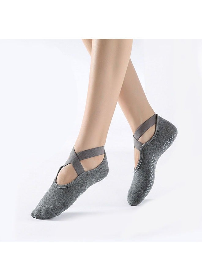 KUAZIVI Non Slip Socks Anti-Skid Breathable Fitness Yoga Socks - Image 2