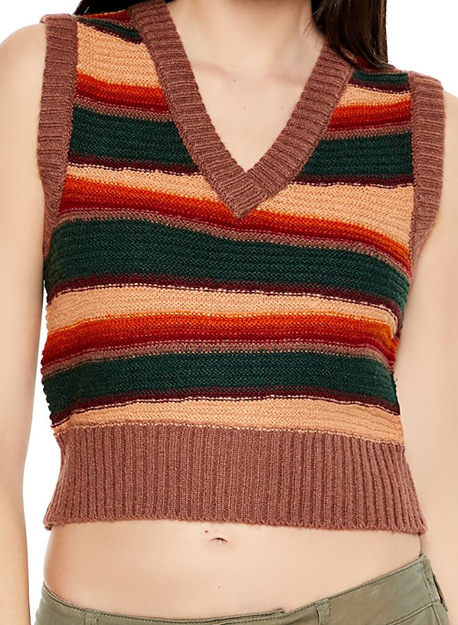 FOREVER 21 Sweater-Knit V-Neck Top - Image 3
