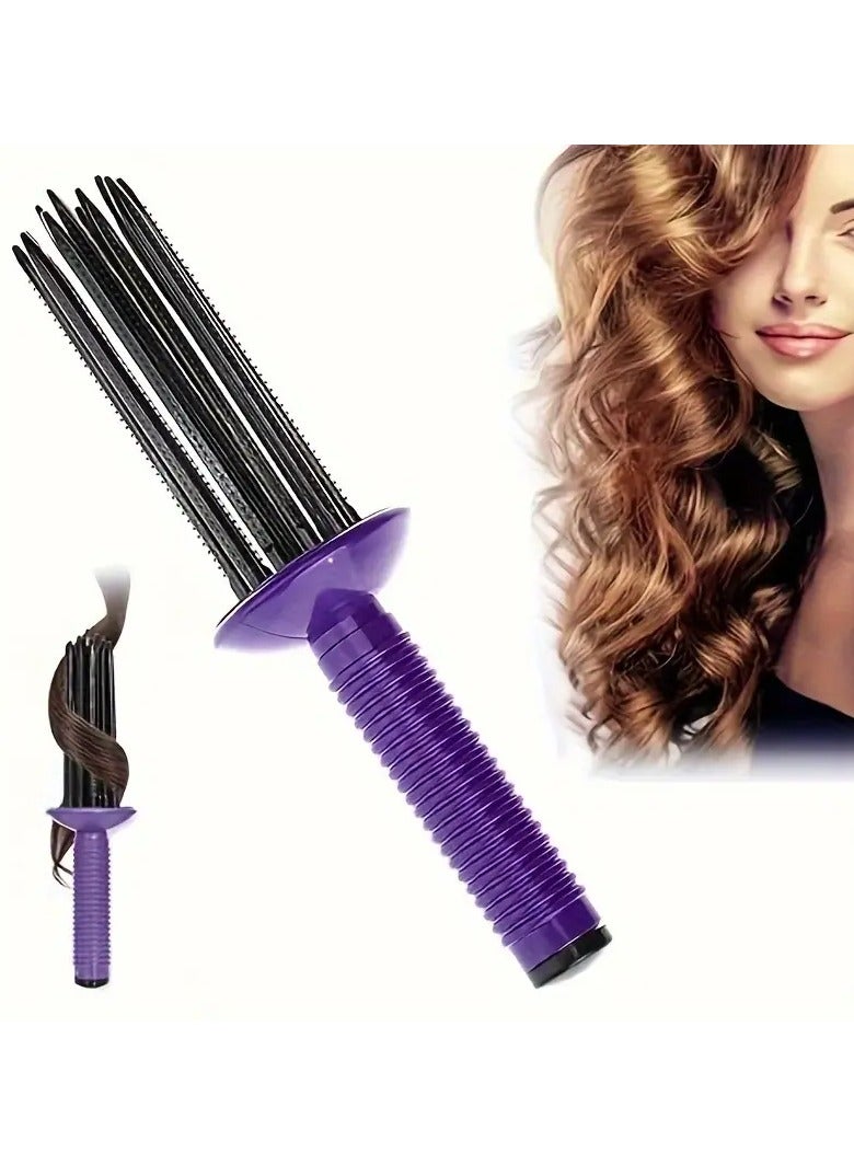 Rozino 1PC Round Hair Brush Fluffy Curl Curling Comb Round Hair Brush Curling Wand Hair Styling Tool - Image 1