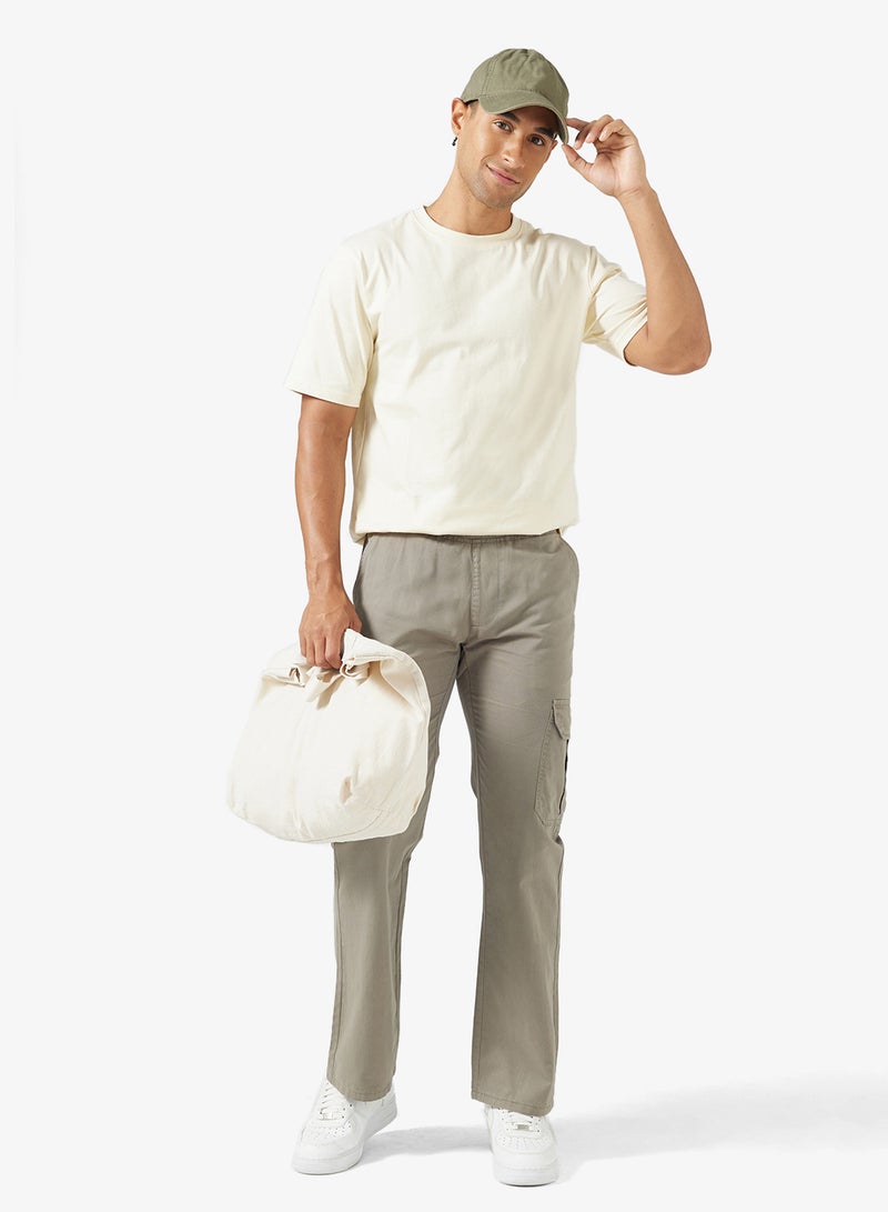 Seventy Five Cargo Pocket Oversized Linen Blend Pants - Image 2