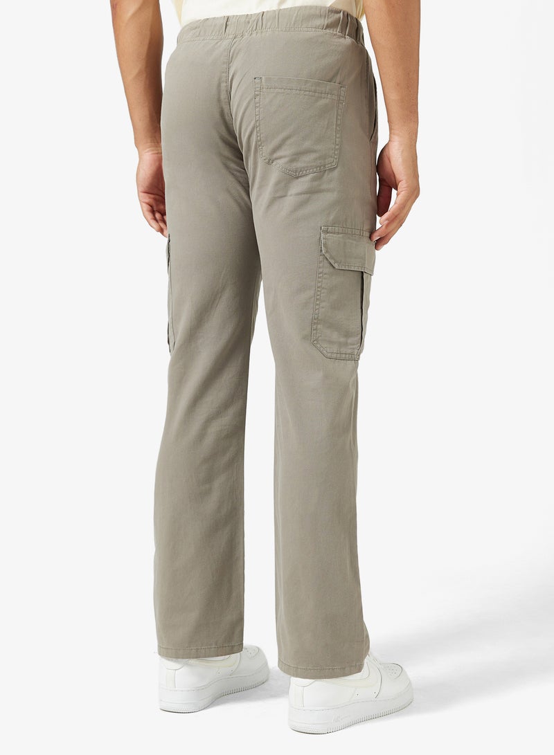 Seventy Five Cargo Pocket Oversized Linen Blend Pants - Image 3