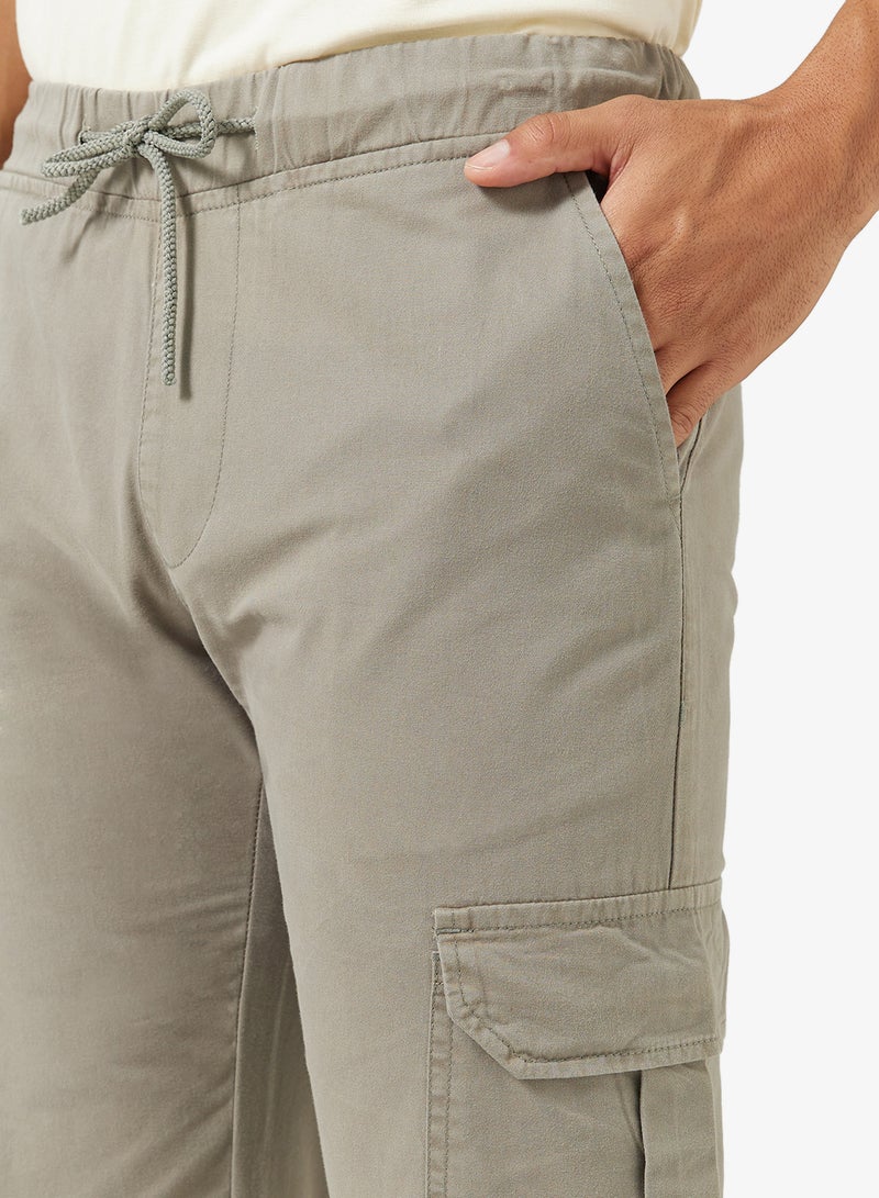 Seventy Five Cargo Pocket Oversized Linen Blend Pants - Image 4