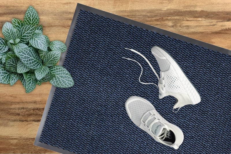 ANDIAMO Doormat, Polypropylene, Blue, 90 x 150 cm - Image 2