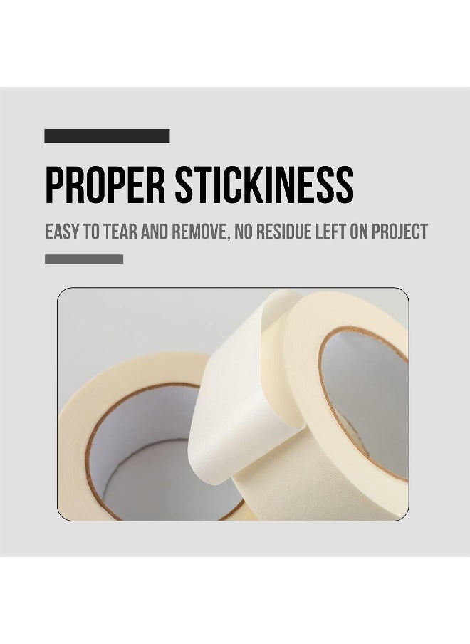 MOMENT 1 Roll Masking Tape 2 Inches X 20 Yards | Strong Adhesive Tape For Painting, Decorating, Diy Home, Office, School Stationery, Arts, Diy Crafts  - Image 5