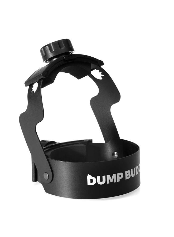 Dump Buddy RV Waste Management Device, Black, RV Sewer Adapter, 3-5.75" OD, ABS, HDPE, 1 Pack, Compact, Easy to Use & Clean, Secure, Prevents Spills, Patent# 11,022,246 - Image 1